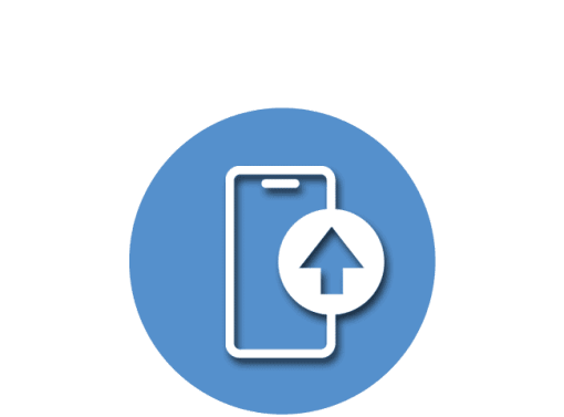 Data is saved to the smartphone for easy access